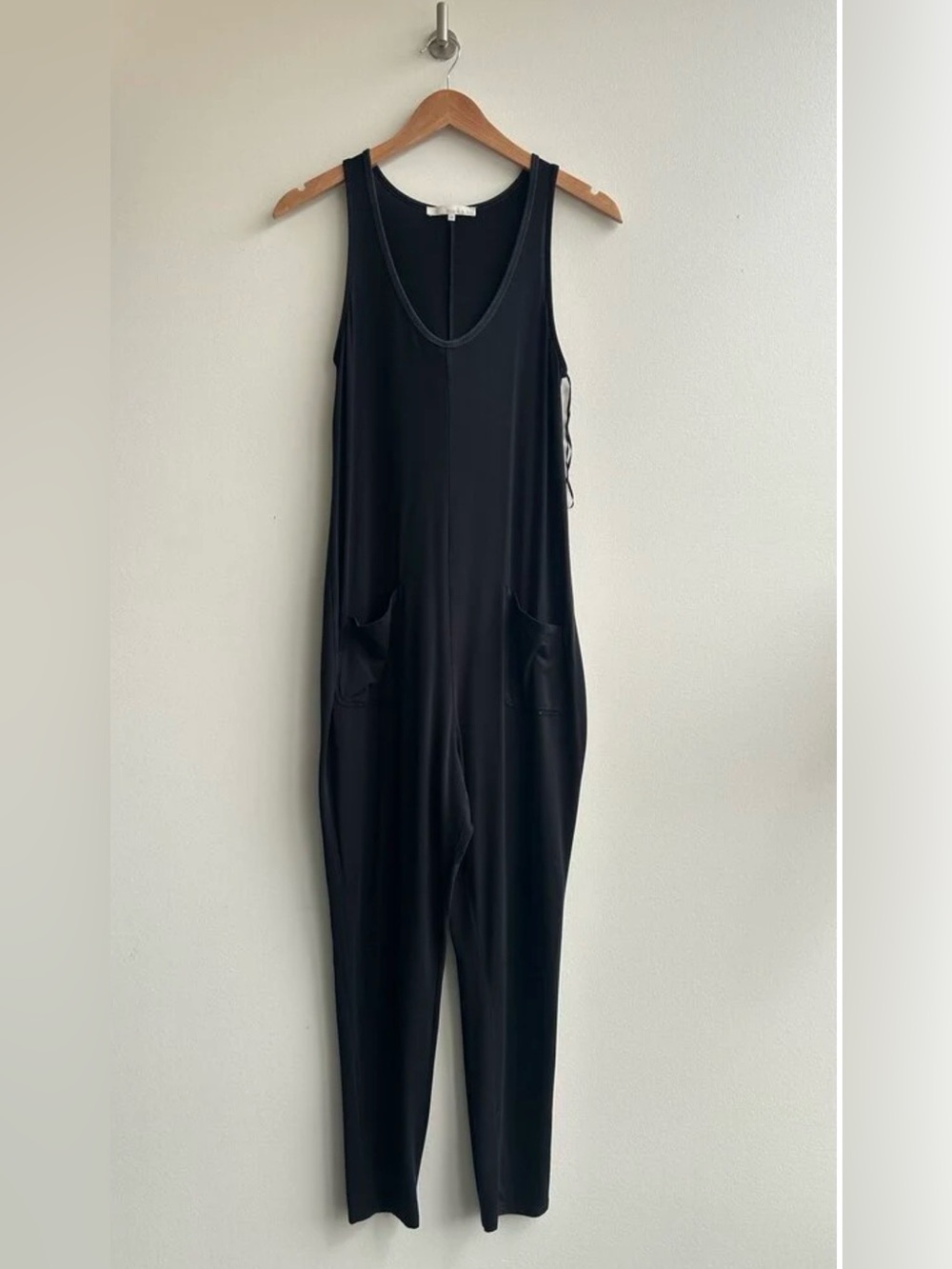 🐝 Monk & Lou - Black Sleeveless Jumpsuit with Front Pockets